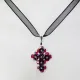 Small Cross - Trisha-Black Organza - 2